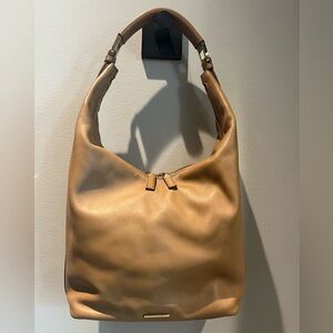 Authentic Gucci Tan Leather Shoulder Hobo Bag Purse